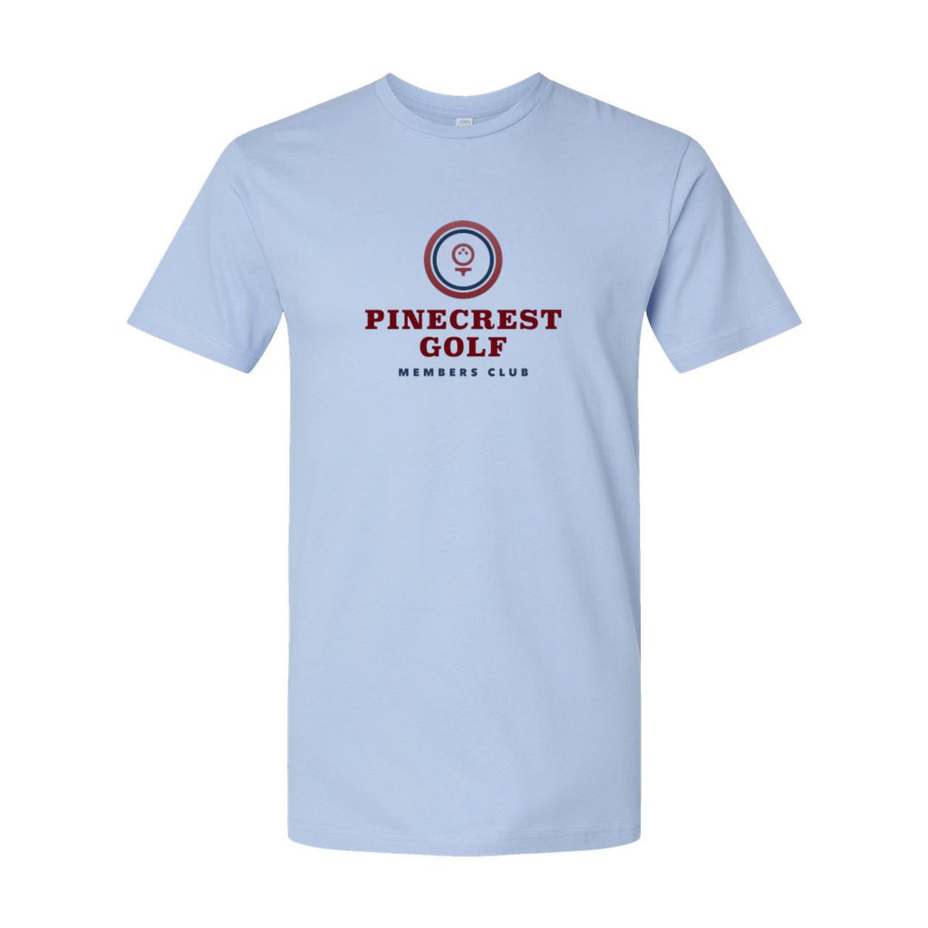 LAT Unisex Fine Jersey Tee Full Color - Light Blue - Front