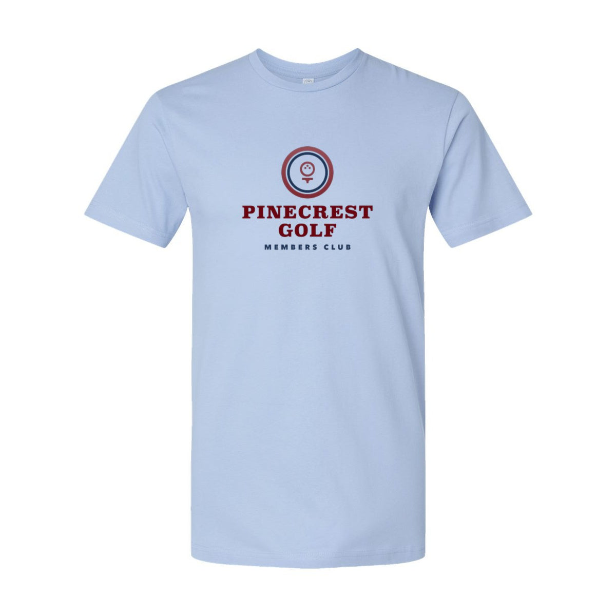 LAT Unisex Fine Jersey Tee Full Color - Light Blue - Front