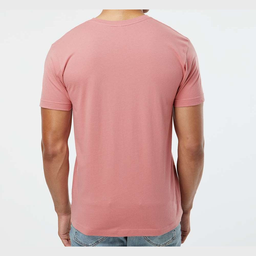 LAT Unisex Fine Jersey Tee Full Color - Mauvelous - On Model Back