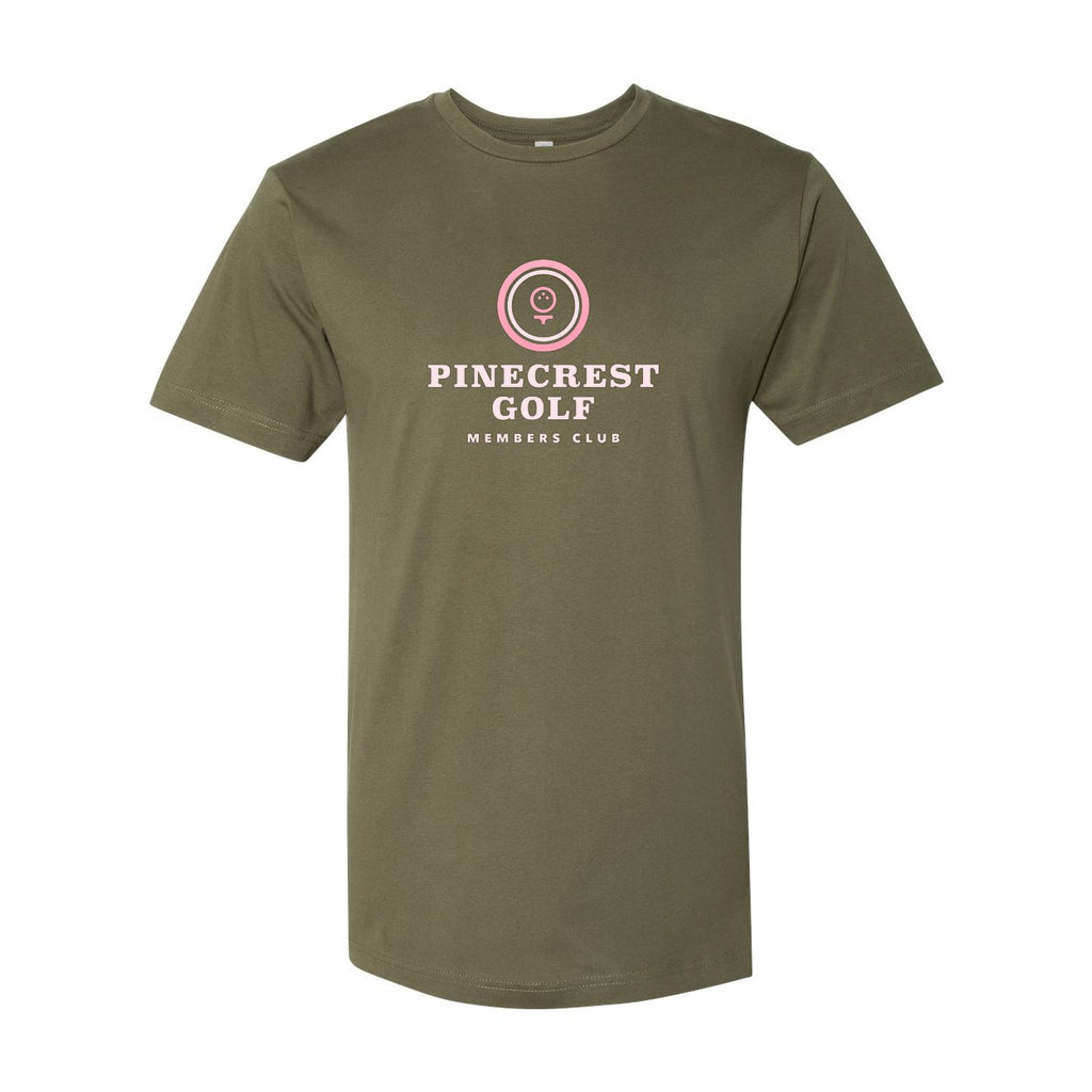 LAT Unisex Fine Jersey Tee Full Color - Military Green - Front