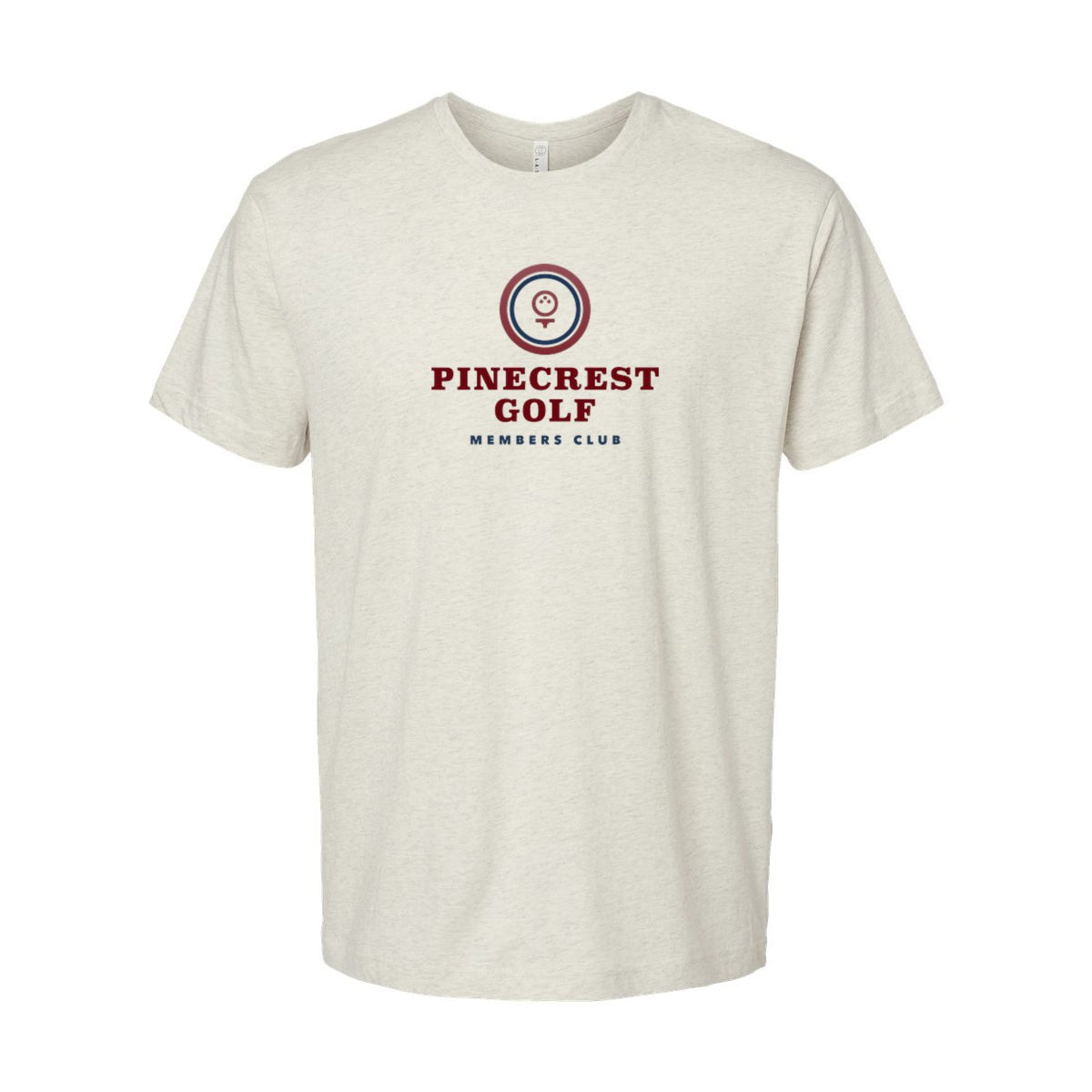LAT Unisex Fine Jersey Tee Full Color - Natural Heather - Front