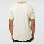 LAT Unisex Fine Jersey Tee Full Color - Natural Heather - On Model Back