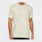 LAT Unisex Fine Jersey Tee Full Color - Natural Leopard - On Model Front