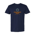 LAT Unisex Fine Jersey Tee Full Color - Navy - Front