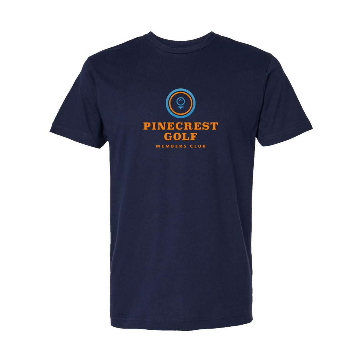 LAT Unisex Fine Jersey Tee Full Color - Navy - Front