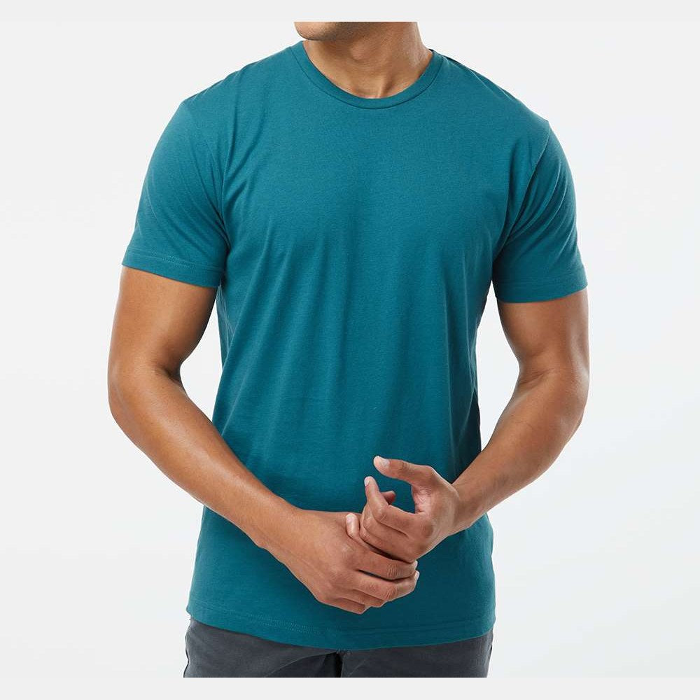 LAT Unisex Fine Jersey Tee Full Color - Oceanside - On Model Front