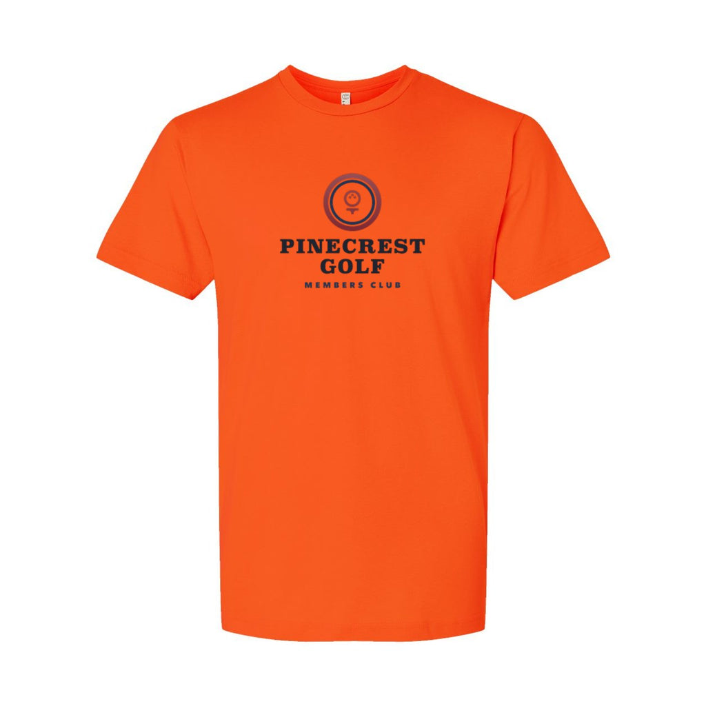 LAT Unisex Fine Jersey Tee Full Color - Orange - Front