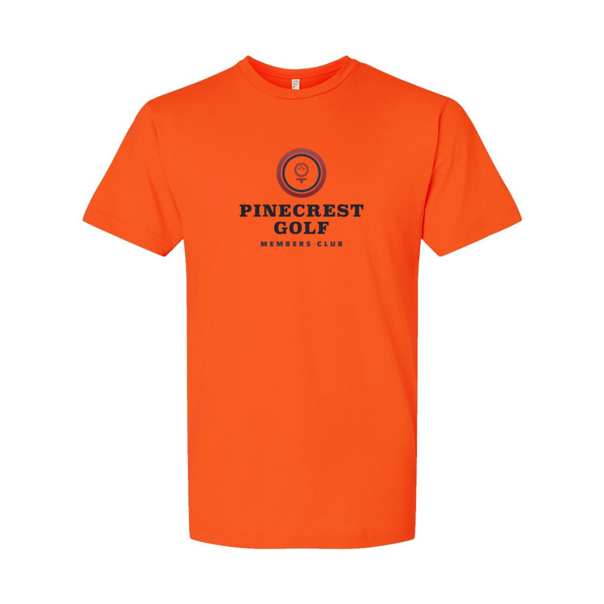 LAT Unisex Fine Jersey Tee Full Color - Orange - Front