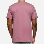 LAT Unisex Fine Jersey Tee Full Color - Orchid - On Model Back