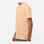 LAT Unisex Fine Jersey Tee Full Color - Peachy - On Model Side