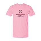 LAT Unisex Fine Jersey Tee Full Color - Pink - Front