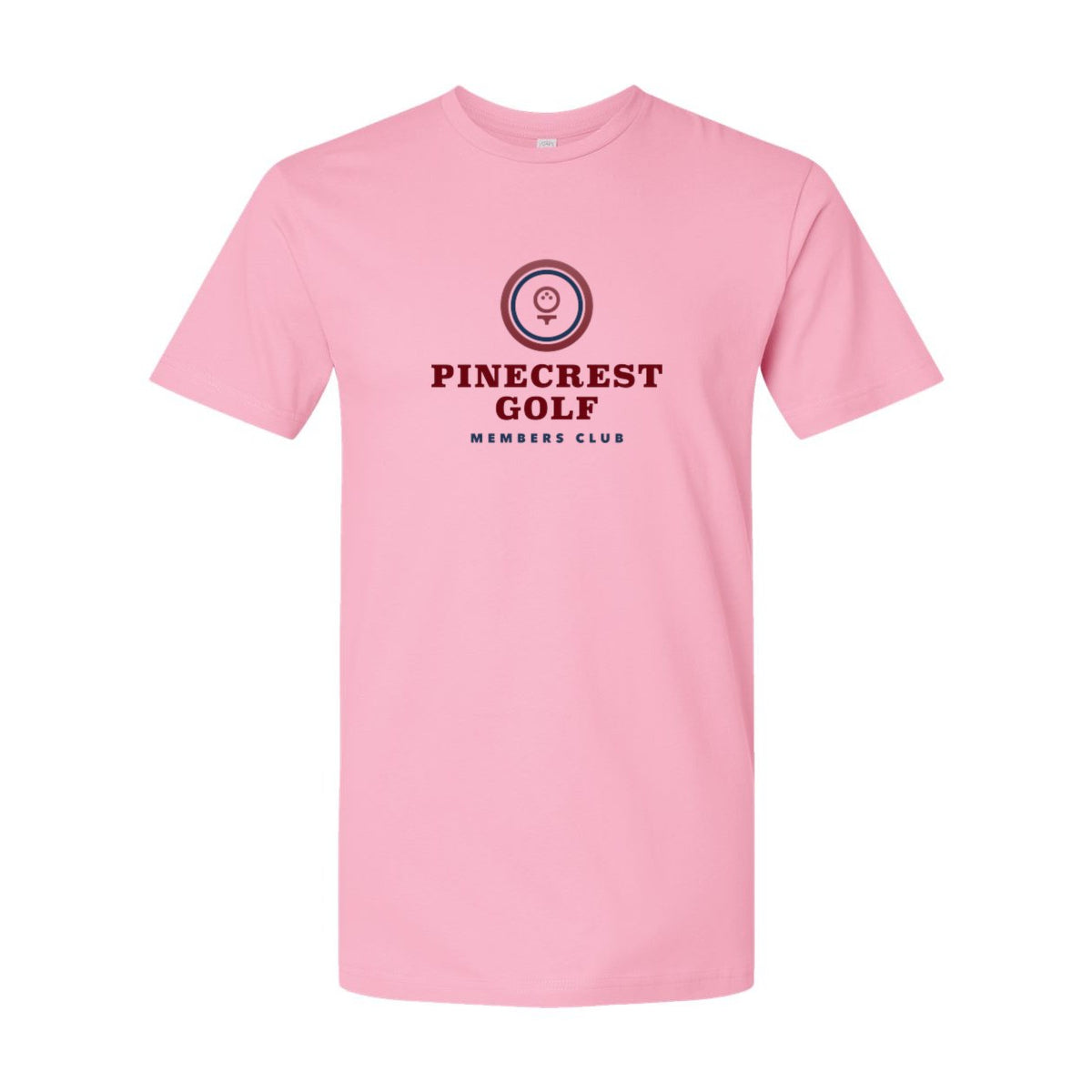 LAT Unisex Fine Jersey Tee Full Color - Pink - Front