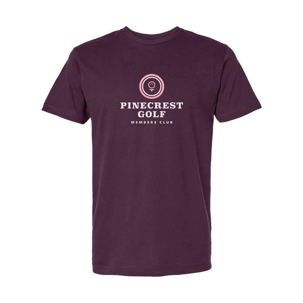 LAT Unisex Fine Jersey Tee Full Color - Plum - Front