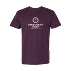 LAT Unisex Fine Jersey Tee Full Color - Plum - Front