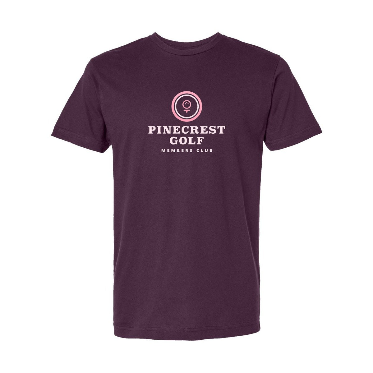 LAT Unisex Fine Jersey Tee Full Color - Plum - Front