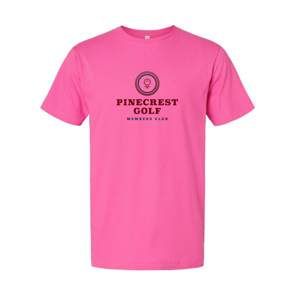 LAT Unisex Fine Jersey Tee Full Color - Raspberry - Front