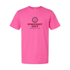 LAT Unisex Fine Jersey Tee Full Color - Raspberry - Front