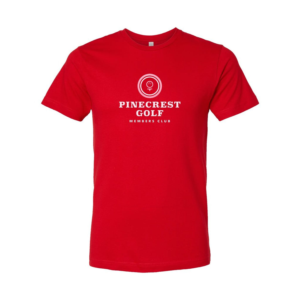 LAT Unisex Fine Jersey Tee Full Color - Red - Front