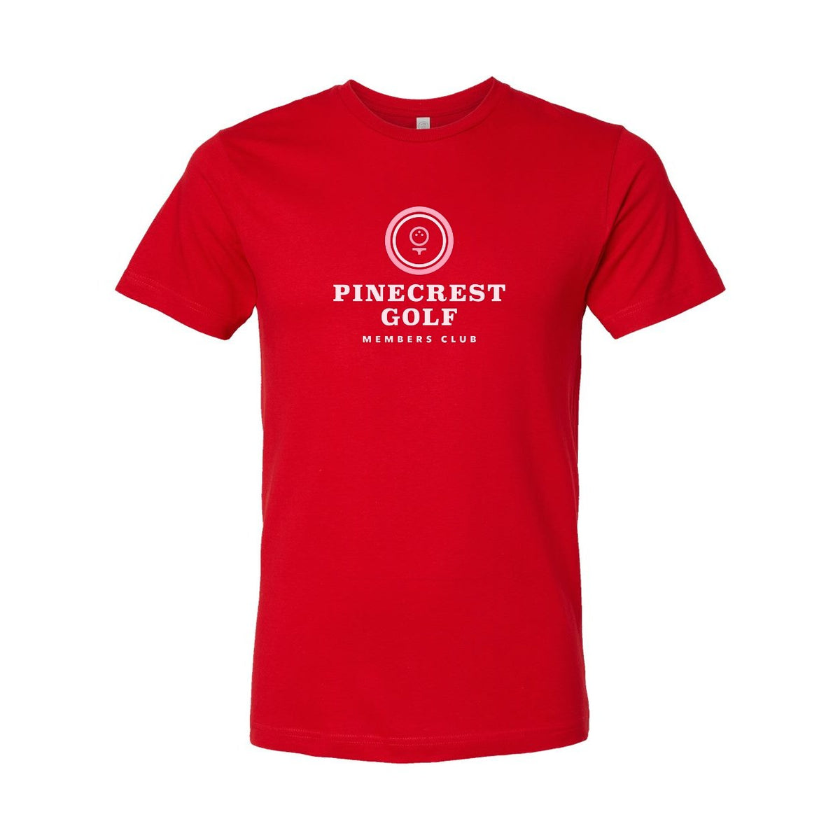 LAT Unisex Fine Jersey Tee Full Color - Red - Front