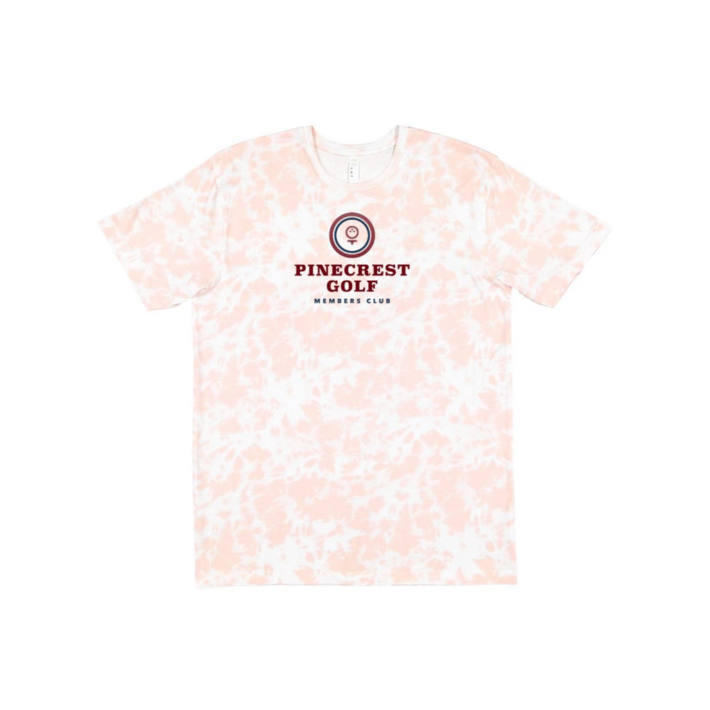 LAT Unisex Fine Jersey Tee Full Color - Rose Tie Dye - Front