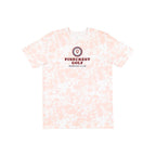 LAT Unisex Fine Jersey Tee Full Color - Rose Tie Dye - Front