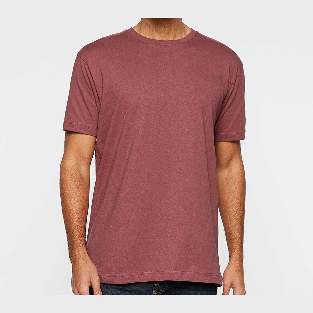 LAT Unisex Fine Jersey Tee Full Color - Rouge - On Model Front