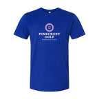 LAT Unisex Fine Jersey Tee Full Color - Royal - Front