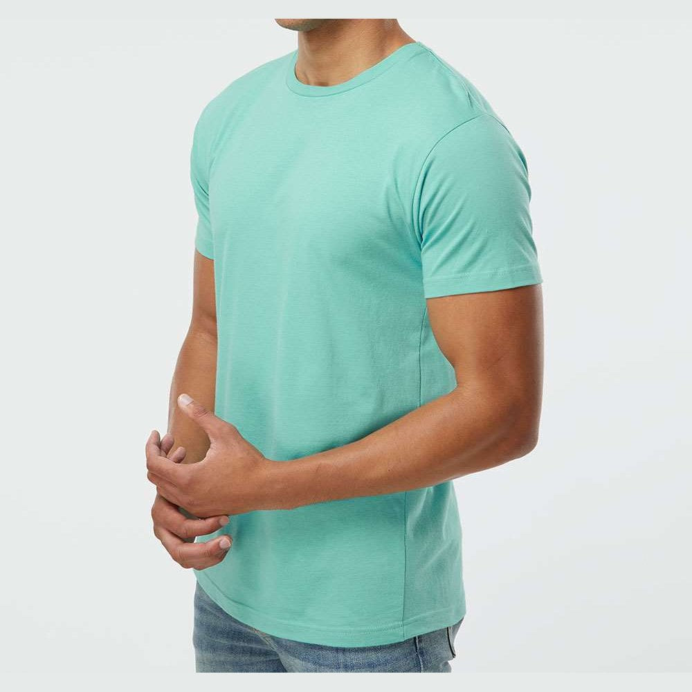 LAT Unisex Fine Jersey Tee Full Color - Saltwater - On Model Side
