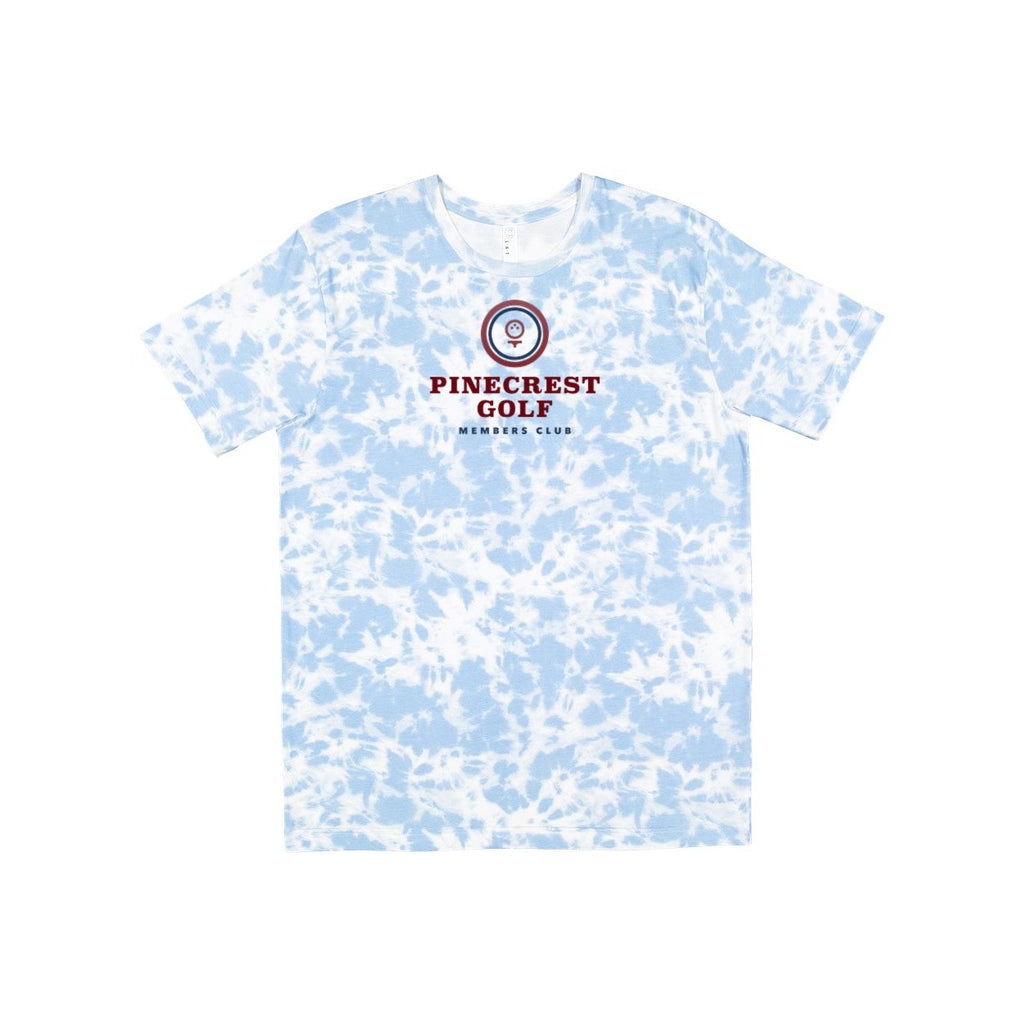 LAT Unisex Fine Jersey Tee Full Color - Sky Tie Dye - Front