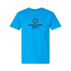 LAT Unisex Fine Jersey Tee Full Color - Turquoise - Front