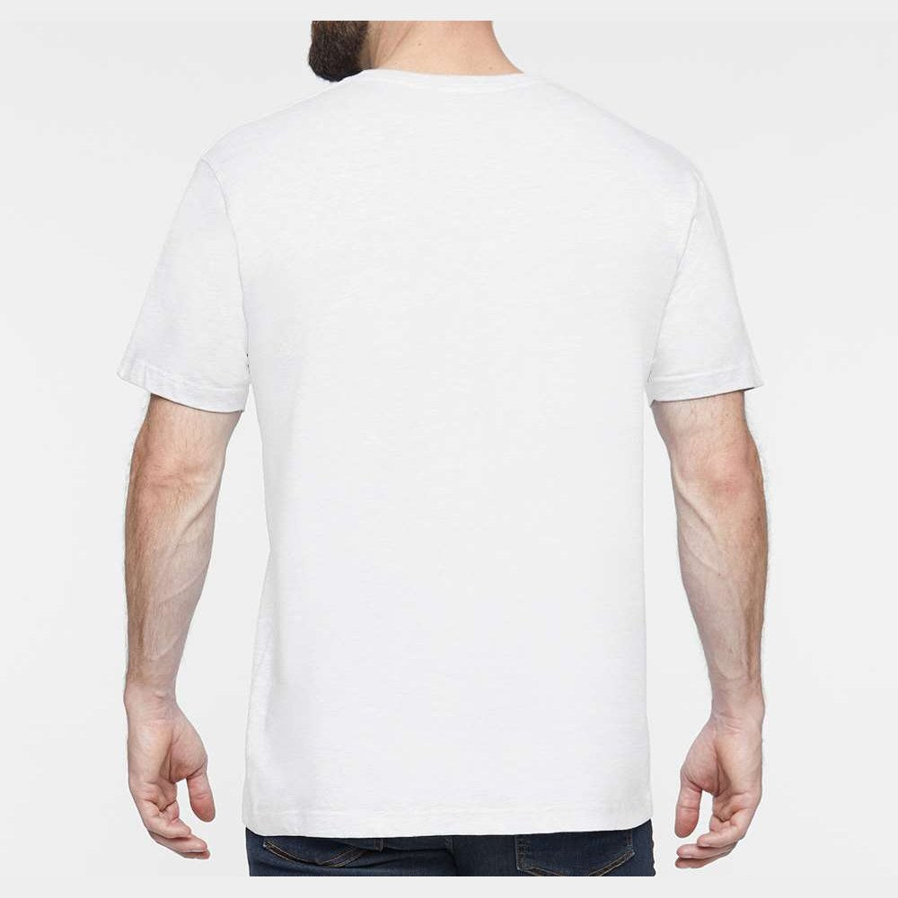 LAT Unisex Fine Jersey Tee Full Color - White - On Model Back