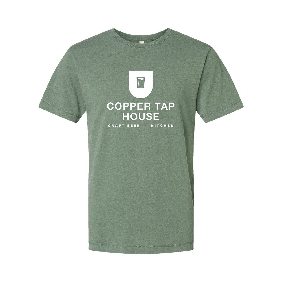 LAT Unisex Vintage Wash Tee - Washed Basil - Front