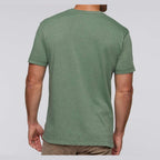 LAT Unisex Vintage Wash Tee - Washed Basil - On Model Back