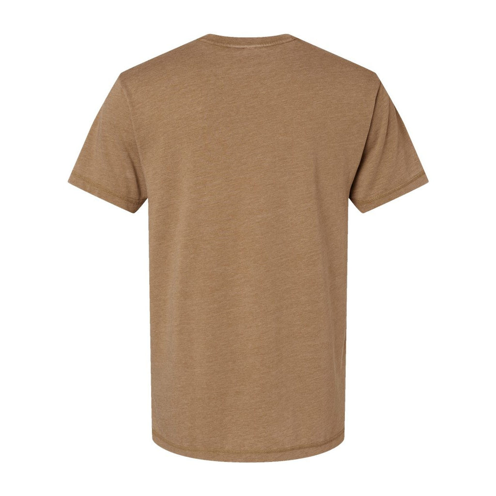 LAT Unisex Vintage Wash Tee - Washed Coyote Brown - Back