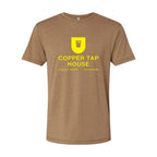 LAT Unisex Vintage Wash Tee - Washed Coyote Brown - Front