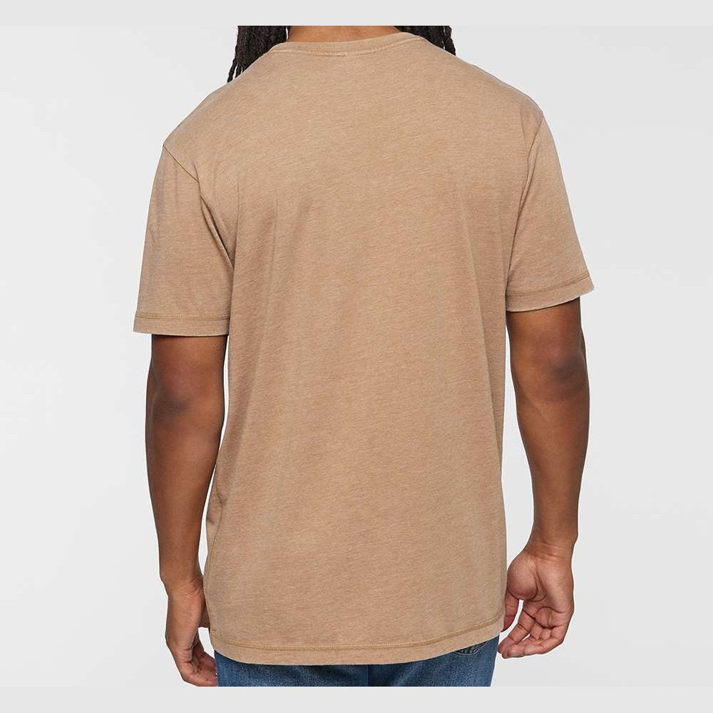 LAT Unisex Vintage Wash Tee - Washed Coyote Brown - On Model Back