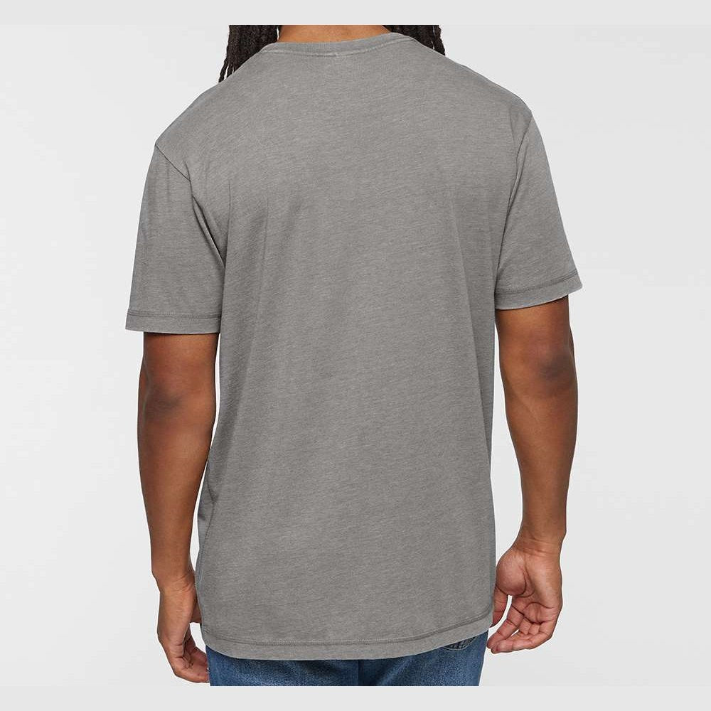 LAT Unisex Vintage Wash Tee - Washed Grey - On Model Back