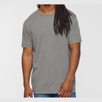 LAT Unisex Vintage Wash Tee - Washed Grey - On Model Front