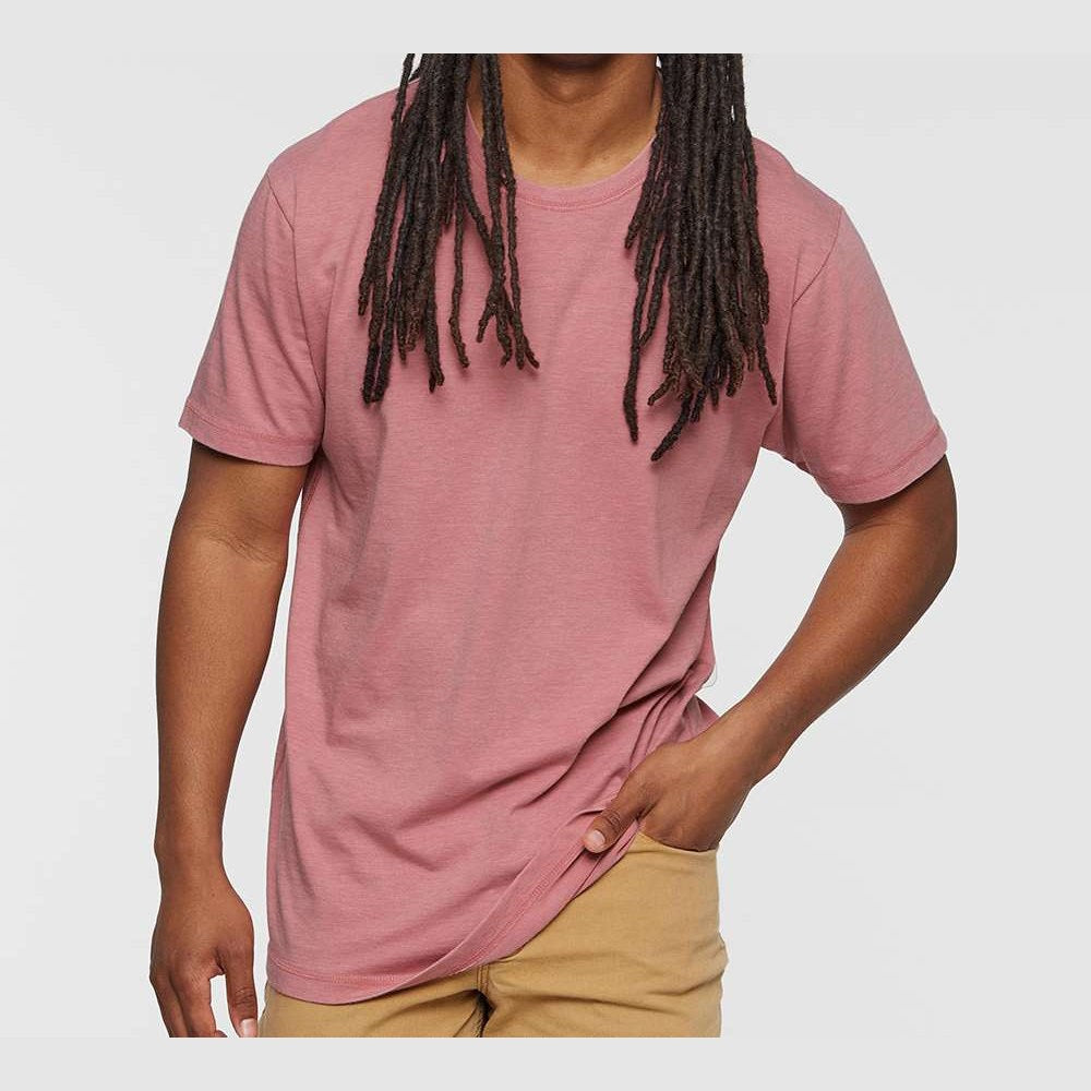 LAT Unisex Vintage Wash Tee - Washed Mauvelous - On Model Front