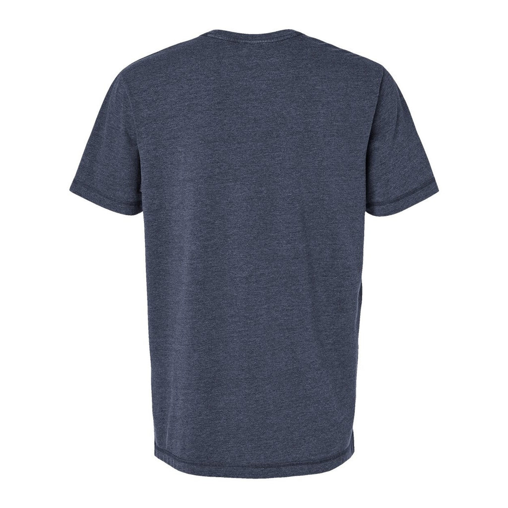 LAT Unisex Vintage Wash Tee - Washed Navy - Back