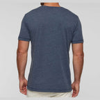 LAT Unisex Vintage Wash Tee - Washed Navy - On Model Back