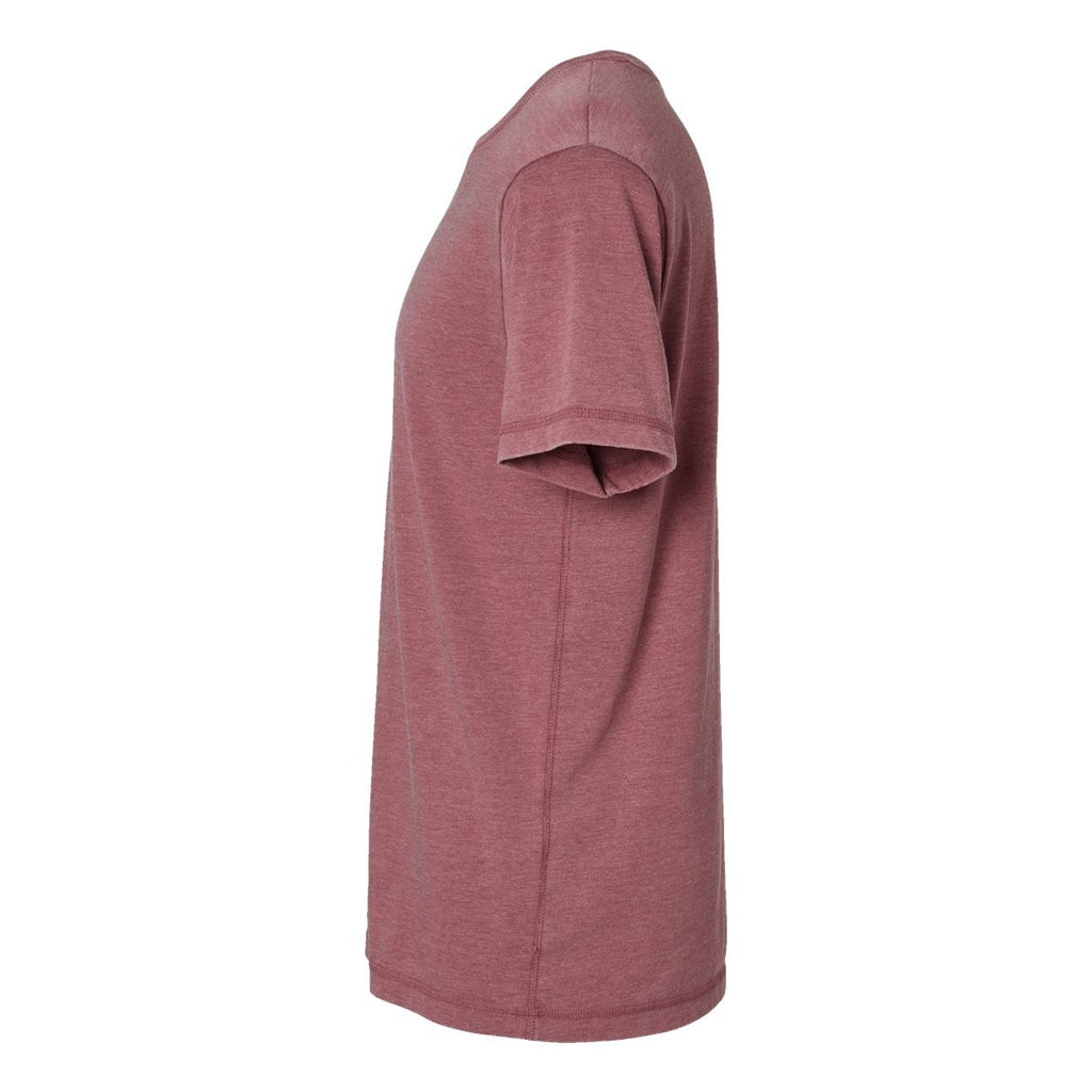 LAT Unisex Vintage Wash Tee - Washed Rouge - Direct Side