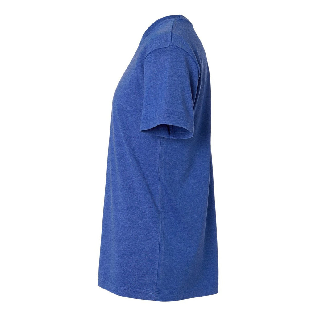 LAT Unisex Vintage Wash Tee - Washed Royal - Direct Side