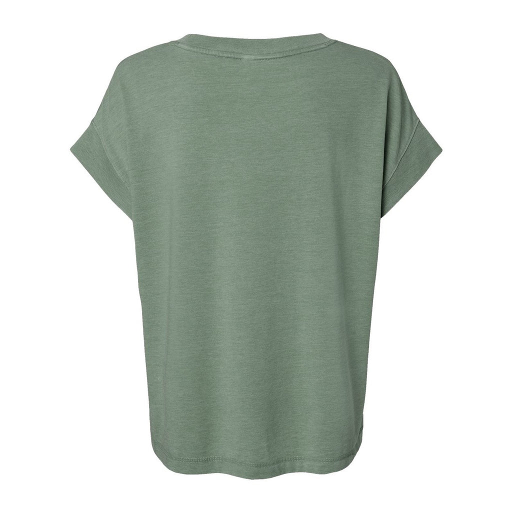 LAT Women's Vintage Wash Tee - Washed Basil - Back