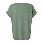 LAT Women's Vintage Wash Tee - Washed Basil - Back