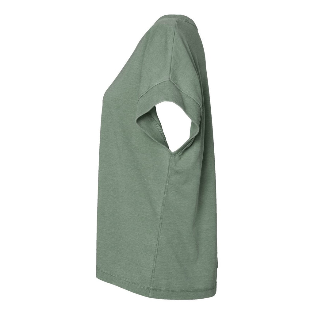 LAT Women's Vintage Wash Tee - Washed Basil - Direct Side