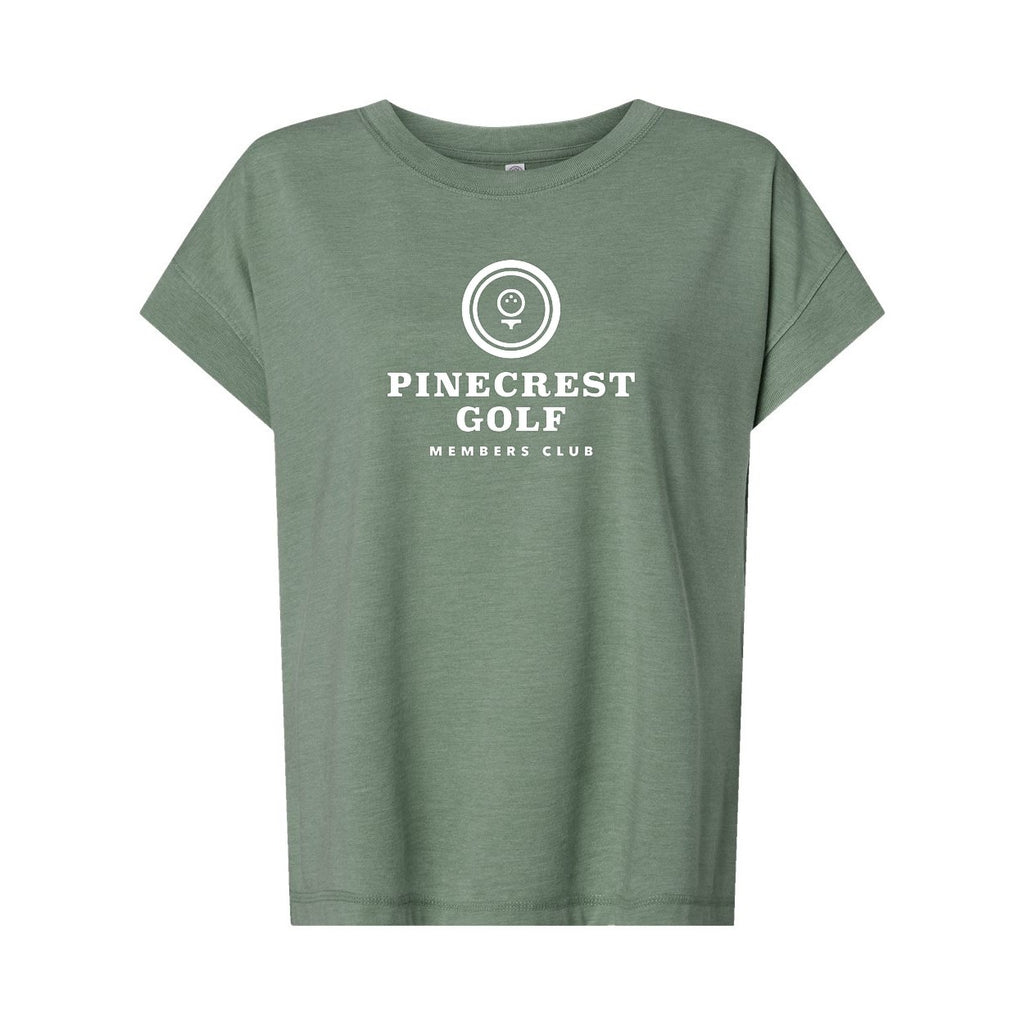 LAT Women's Vintage Wash Tee - Washed Basil - Front