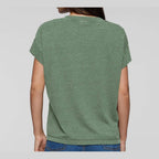 LAT Women's Vintage Wash Tee - Washed Basil - On Model Back
