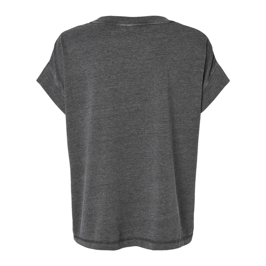 LAT Women's Vintage Wash Tee - Washed Black - Back