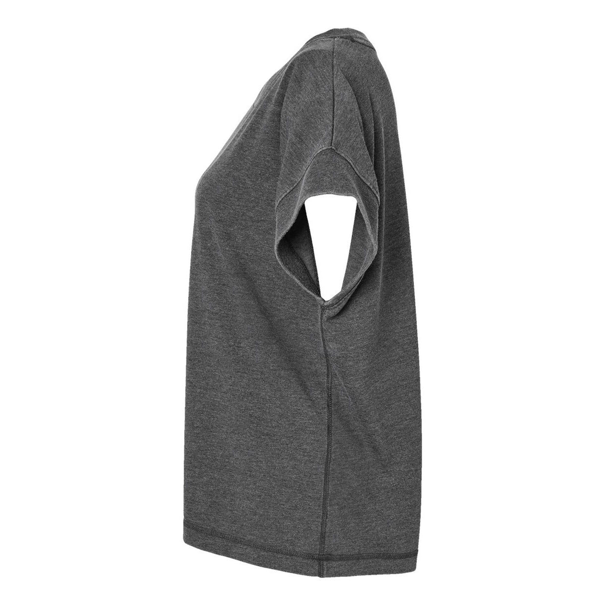 LAT Women's Vintage Wash Tee - Washed Black - Direct Side